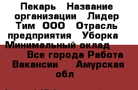 Пекарь › Название организации ­ Лидер Тим, ООО › Отрасль предприятия ­ Уборка › Минимальный оклад ­ 31 000 - Все города Работа » Вакансии   . Амурская обл.